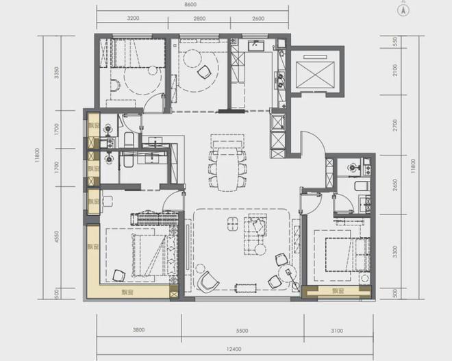 北京润府售楼处（北神树北京润府网站）-2024最新房价户型图(图16)