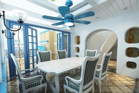 餐厅吊扇灯效果图大全这些风扇灯美到爆！(图2)