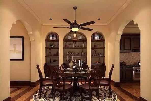 餐厅吊扇灯效果图大全这些风扇灯美到爆！(图5)