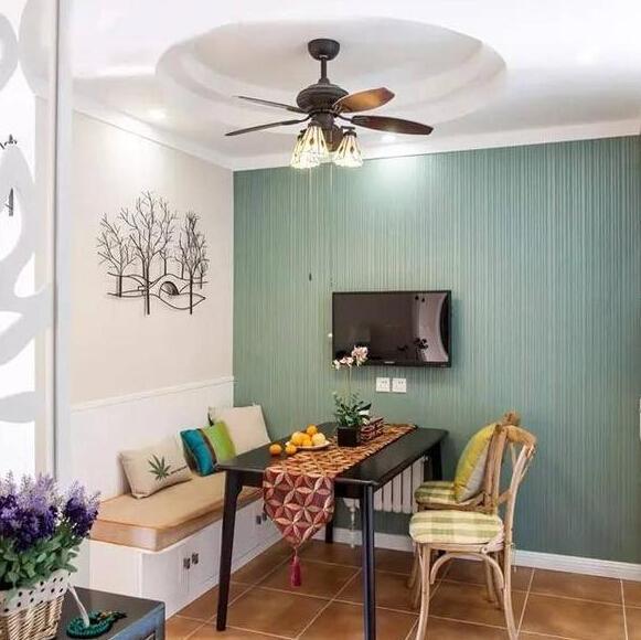 餐厅吊扇灯效果图大全这些风扇灯美到爆！(图4)