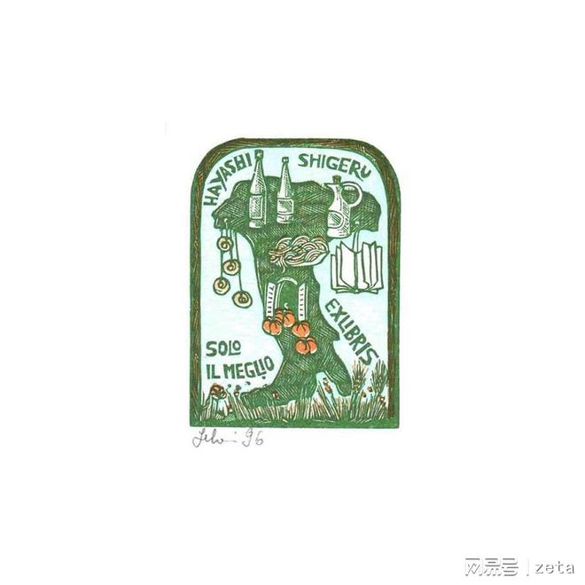 民俗研究笔记（19）藏书票版画中的珍珠(图2)