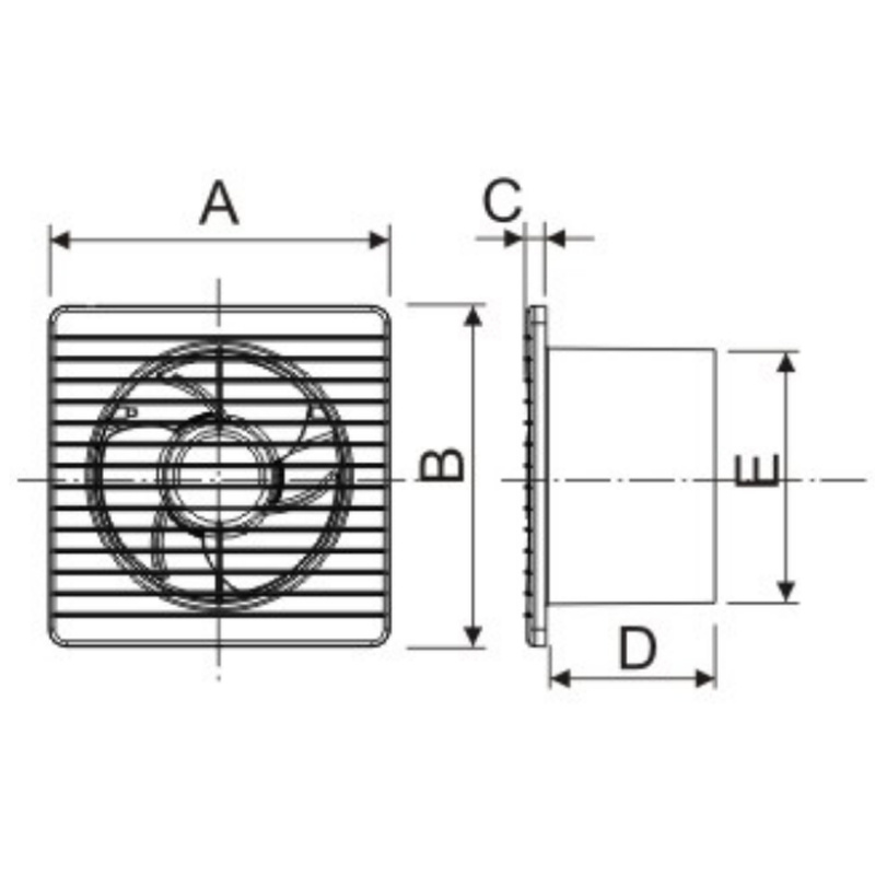 窗玻璃换气扇（超薄面板款）