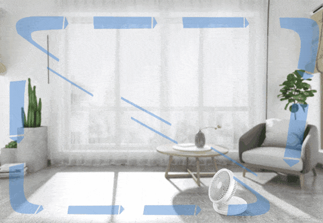 比空调还舒服的循环扇～让家中处处生风小巧可折叠省电还无线！(图5)