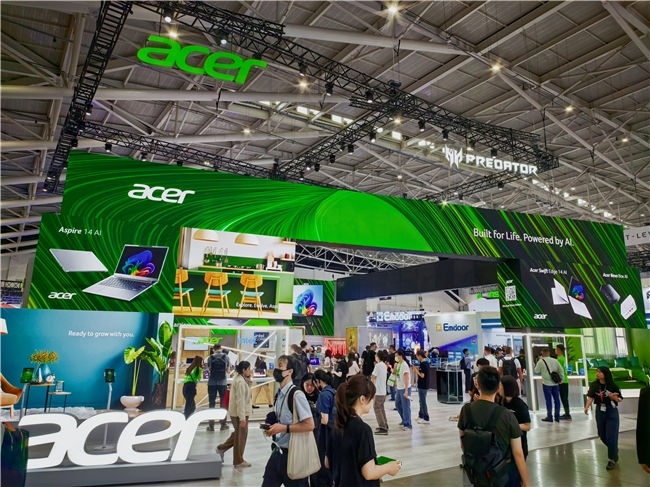 Computex2025：宏碁展示完整AIPC生态体系和最新创新科技成果