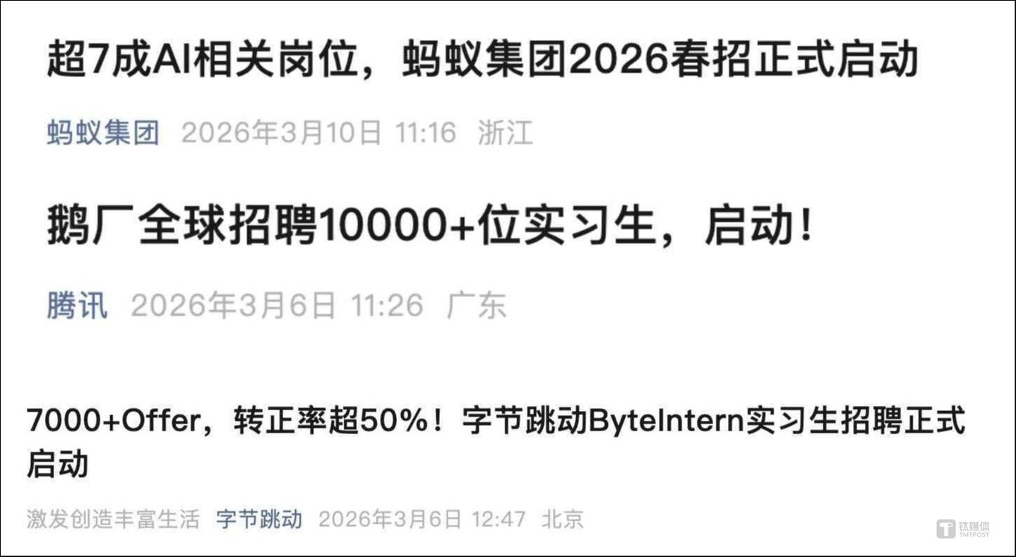 2026春招大厂抢人大战开启AI行业薪酬结构性分化
